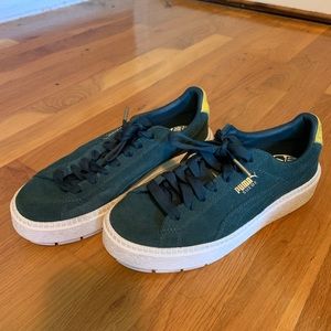 puma suede platform sneakers